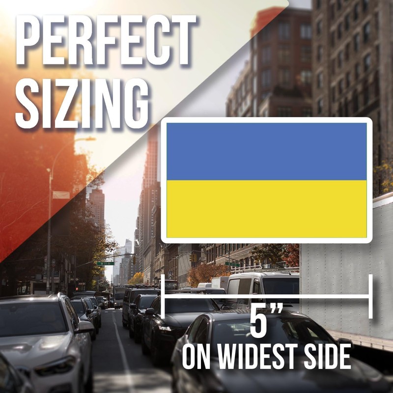 Ukraine Flag Magnet - Rectangular Fridge Magnet - Ukrainian Pride