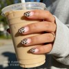 JMEOWIO Leopard Print Semi Cured Gel Strips Wraps Nail Art