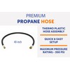 Flame King 40-inch Propane Thermo Plastic Hose Assembly, 3/8-inch ID,