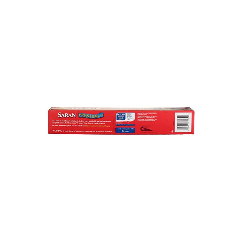 Saran Premium Plastic Wrap, 100 Sq Ft