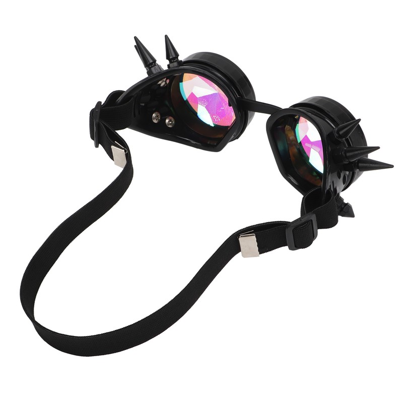 Steampunk Goggles Retro PC ABS with Elastic Band Kaleidoscope Rave