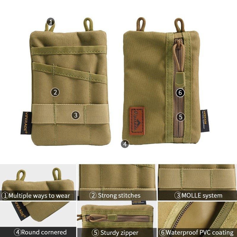 VIPERADE VE1 Pocket Organizer, Tool Pocket Organizer for Men, Pocket