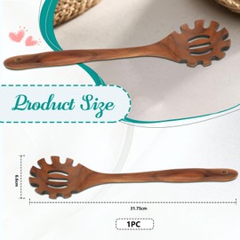 Cosmeria Spaghetti Spoon Made of High-Quality Wood, Versatile Kitchen Helper, Ergonomic Design, Gift for Home and Professional Chefs