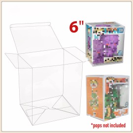 1X 6Inch Pop Protector Compatible with Funko Pop! 6" Figures Plastic Display Box
