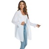 Famrrifuu Chiffon Cardigan Women's Long Summer Cardigan Lightweight Long Sleeve