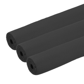 PATIKIL 1/4" (6mm) ID x 3Ft x 0.35" Pipe Insulation Foam Tube, 3Pcs Pipe Cover Wrap Roll Bar Tubing for Handle Grip HVAC Air Conditioner Units, Black