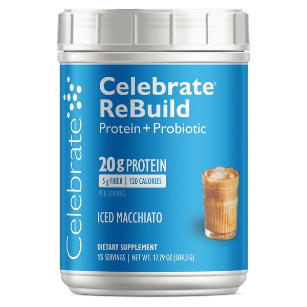 Celebrate Vitamins Rebuild Protein Powder with Probiotics & Prebiotics -