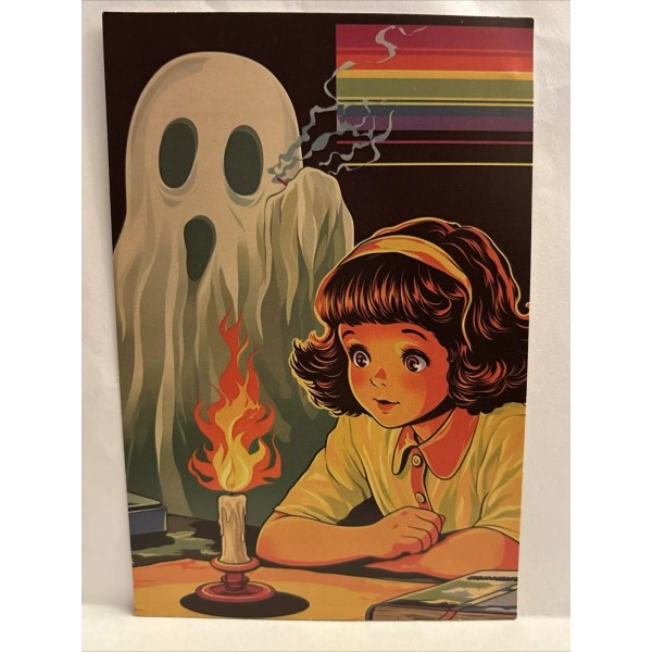 Halloween Vintage Style Unused Spooky Postcard Greeting Card 4x6