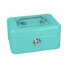 Westcott Cash Box Lockable (Compact, 15 cm) Turquoise | Lockable