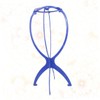 Healeved 1pc Blue Folding Wig Stand Holder Stable Display Hanger