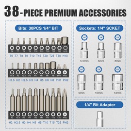 ALAIAL 1/4" Drive Digital/Electronic Torque Wrench Set 0.4-22.1 Ft.Lb