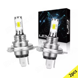 SHENKENUO H4 9003 LED Headlights Bulbs Car & Truck High&Low Dual Beam Kit 6000K White