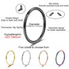Lantine Pack of 2 16g 18g 20g Nose Piercing Ring