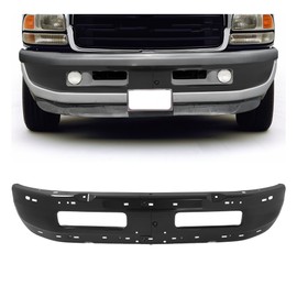 KUAFU Front Bumper Compatible with 1994-2001 Dodge Ram 1500, 1994-2002 Dodge Ram 2500 3500 Replacement for CH1002173, CH1002259, 5011476AD Bumper Face Bar Steel Black 2PCS