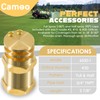 6550-1 Boomless Flat Spray Nozzle 3/4" #20 Orifices (90° &