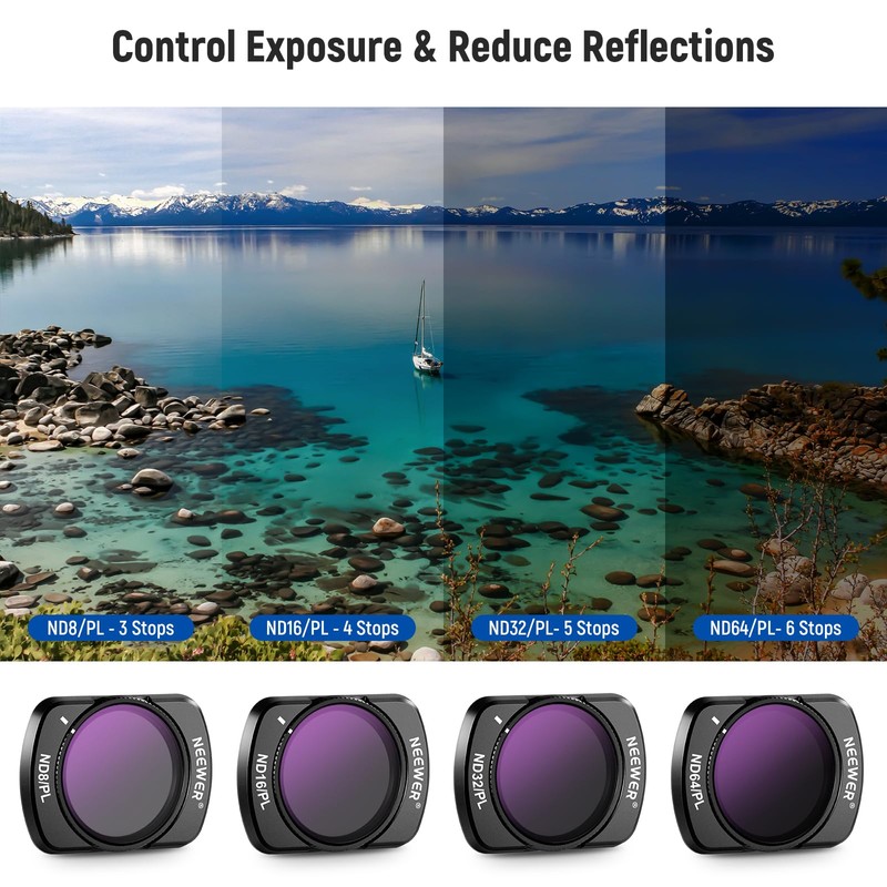 NEEWER 14 Pack Magnetic ND Filter Set + 2X Cleaning