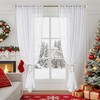 Beauoop - Juego de 2 cortinas transparentes de copo de