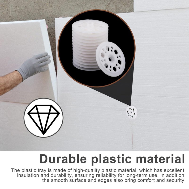 100 x 47mm Plastic Flat Washers Durable Plastic Flat Washers