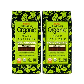 Radico Mahogany 2 Pack (2 x 100 g) Colour Me Organic Plant Hair Colour (Organic, Vegan, Natural Cosmetics) Mahogany