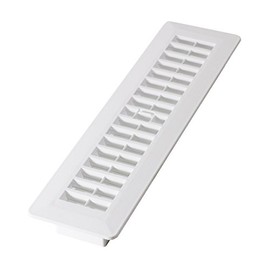 Decor Grates PL212-WH 2-Inch by 12-Inch Plastic Floor Register, White