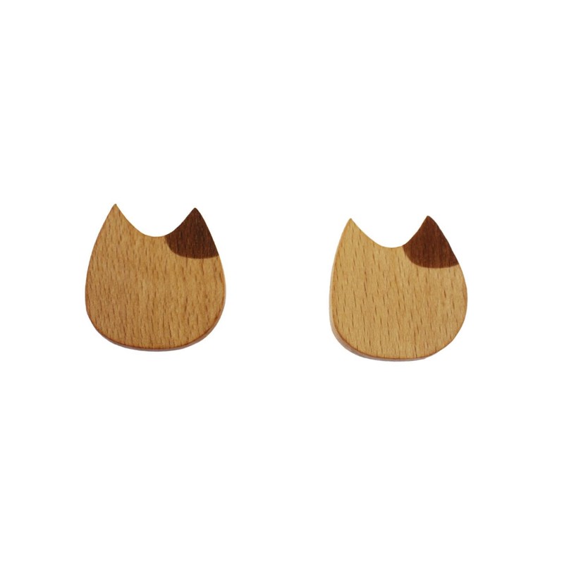 speed mao Cute Cat Paw Wooden Chopsticks Rest Caratory, Set