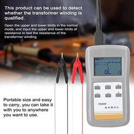CosyCaya Milliohm Meter, YR2050 Milliohm Meter with 4 Wires, Wired Current Detection, Low Resistance Micro Resistance