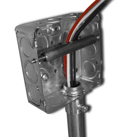 Rack-A-Tiers PulLee - Steel Wire Pulling Roller, Electrical Wire Pulling Tool, 4x4 Wire Pulling Guide, Steel Wire Roller for 4" Electrical Box (41100)