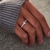 STORYJEWELLERY Sterling Silver Rings, Cross Rings for Women, Purity Ring,