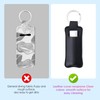 Gerkia Two-piece Chapstick Holder KeyChain，Cute Leather Women and Men Lip