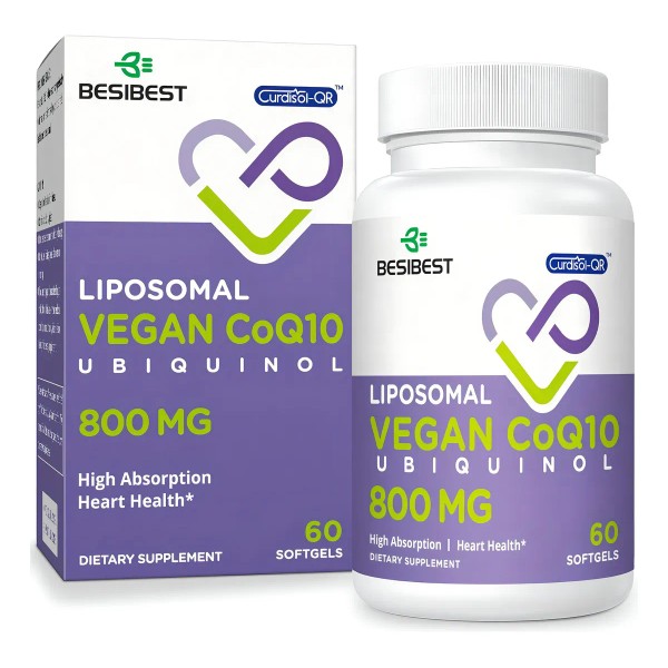 Coenzima Q10 Liposomal 800 Mg 60 Caps Besibest Sabor Sin