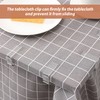 1 Piece Patterned Tablecloth, 4 Pieces Tablecloth Clip, Lace Tablecloth,