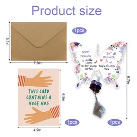 Gifts for Friends Female, Friendship Gifts for Women, Suncatcher Birthday Presents for Women with a Warm Greeting Card in a Craft Envelope Birthday Anniversary Graduation Presents