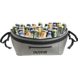 The Hoodie Cooler - Golf Cart Cooler Bag - Insulated Cooler Bag - Keep Drinks Ice Cold (Black) (Grey)