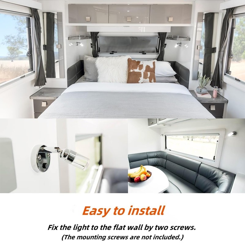 Dream lighting 12volt RV Lights RV LED Bedside Reading Light