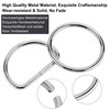 Hysagtek 50pcs Metal O-Ring D-Ring Non-Welded Buckles for Bag Straps