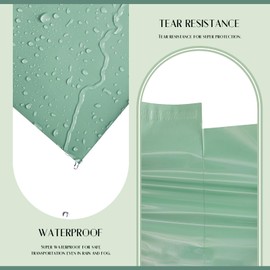 Metronic Large Poly Mailers 14.5x19 50PC, Waterproof Shipping Bags for Clothing, Tear-resistant Shipping Supplies for Small Business, Strong Ahensive Self Seal Mailing envelopes in Grayed Jade Green