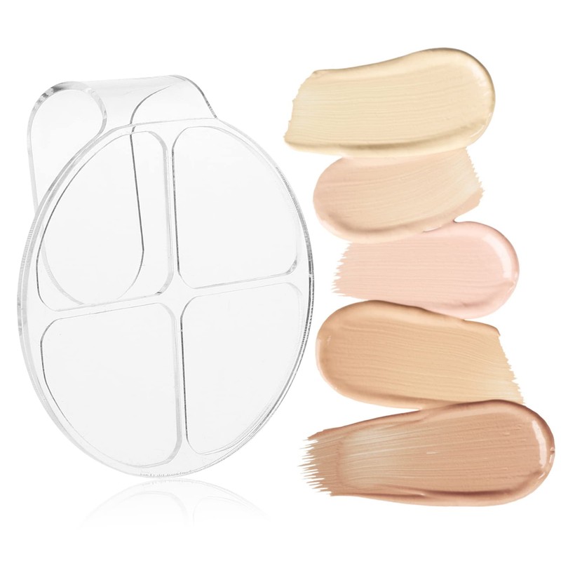 BIUDECO 2sets Makeup Mixing Palette with Spatula for Nail Art