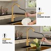 FORIOUS Gold Kitchen Faucet with Pull Down Sprayer, Brushed Brass