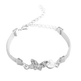 SINLOV Boho Butterfly Anklets Gold Crystal Beach Ankle Bracelet Charm Bohemia Dainty Foot Jewelry for Women