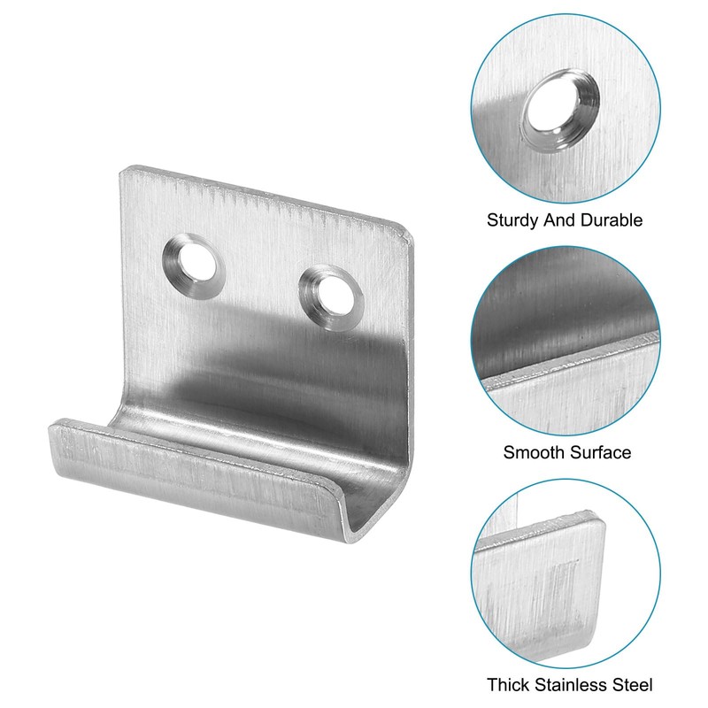 sourcing map 10Pcs Mounting Bracket, 40x35mm Stainless Steel Tile Display