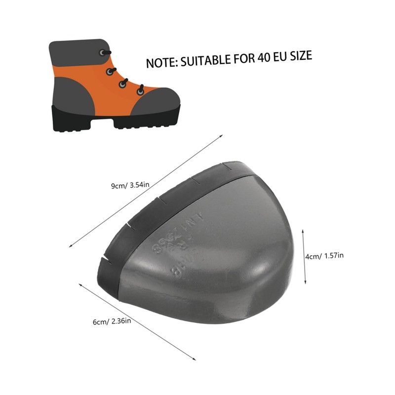 jojofuny 3 Pairs Guard Steel Toe Covers for Safety Shoes