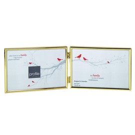 Profile Products Metal Photo Frame Habitat Brass Double 5x7 (2) Horizontal