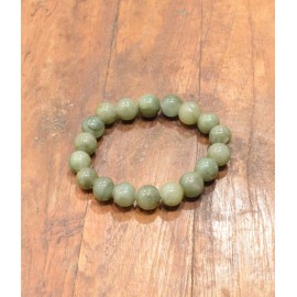 Unbranded Green Jade Stretch Bracelet Thailand
