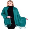 Jade Green Solid Colour Design Shawl Scarf Wrap Stole Pashmina