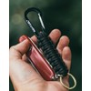 REHTAEL Paracord Keychain with Carabiner- Military Braided Paracord Carabiner Keychain