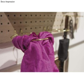 Rayher 25183616 Metall-Halterung, rund, für Rayher Pin und Peg, Gold, 12 cm ø