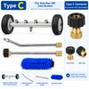 2-in-1 Undercarriage Pressure Washer Kit with Extension Wands – 4000