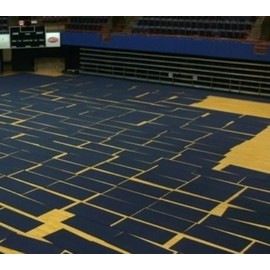 Putterman TileGard Gym Floor Cover, Charcoal (35"x70" Tile)