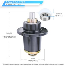037-6015-50, 037-6015-00 Spindle Assembly Fit for 48" 50" 52" 60" 72" Deck Zero Turn Lawn Mower Compatible with B ad Boy CZT, ZT El ite, Mav erick, Pu p Lightning, Outlaw XP 2015-2016 Series, 3 Pack