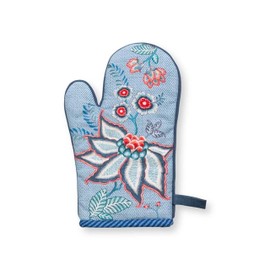 Pip Studio Oven Glove Flower Festival Blue 29 x 15 cm